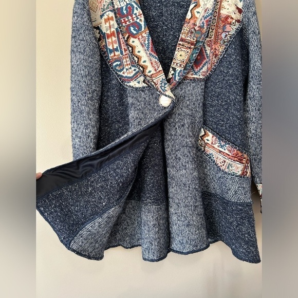 Sioni Blue Denim Western Cardigan Women’s size XL - Picture 12 of 12
